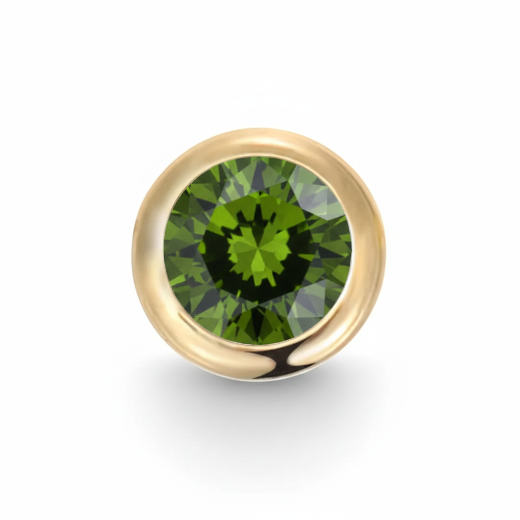 The Round Birthstone Pendant