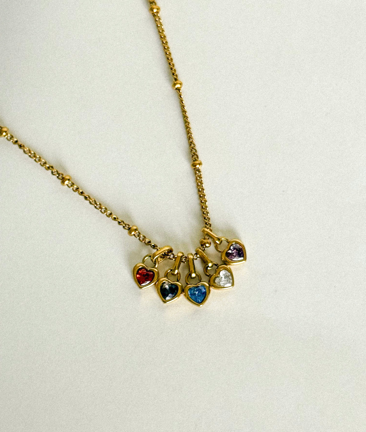 The Heart Birthstone Necklace