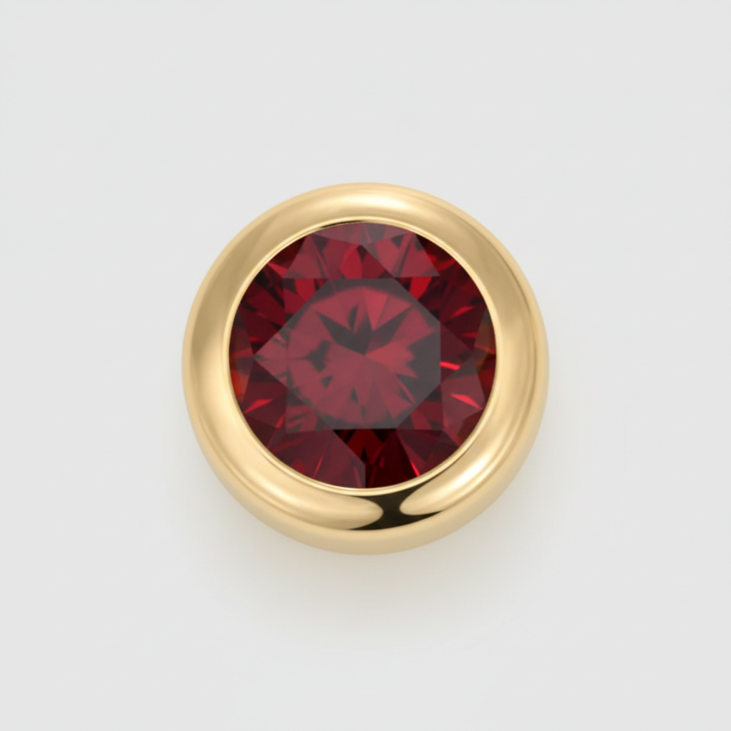 The Round Birthstone Pendant