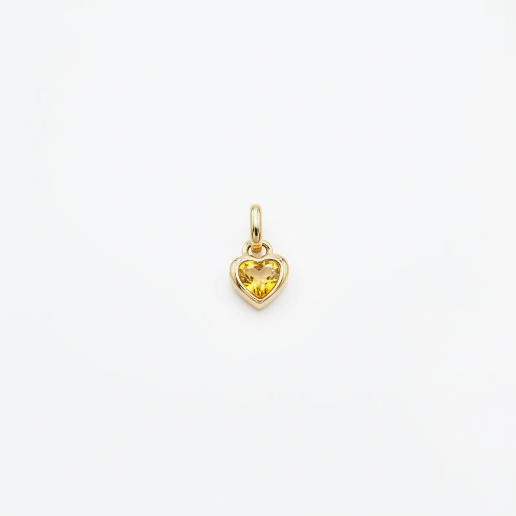 The Heart Birthstone Pendant