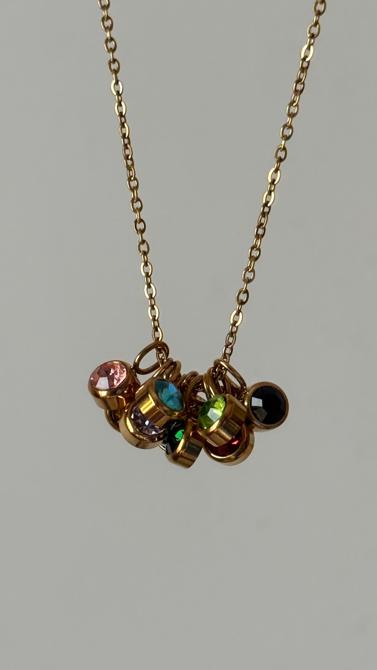 Round Birthstone Necklace