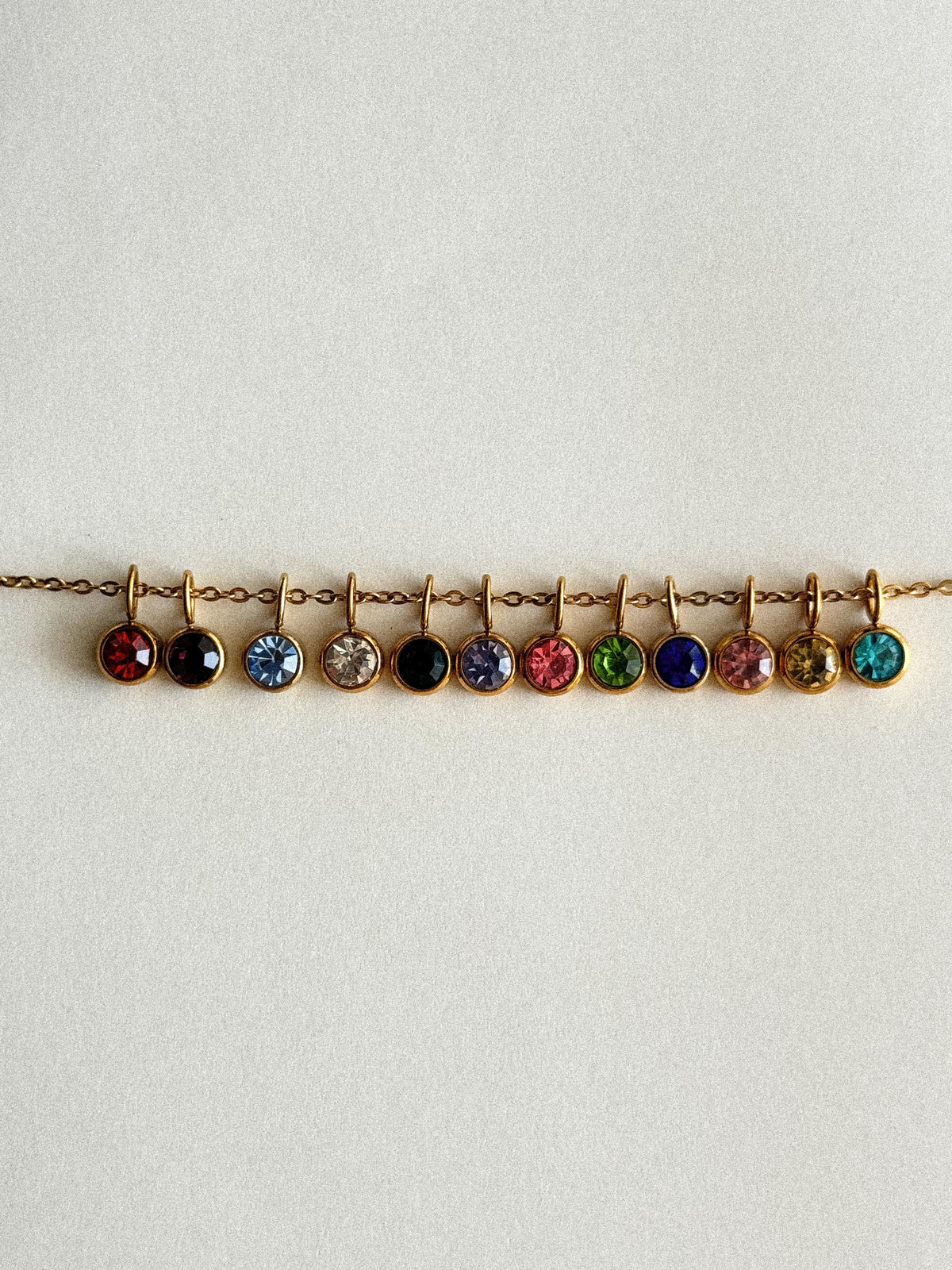 Round Birthstone Necklace